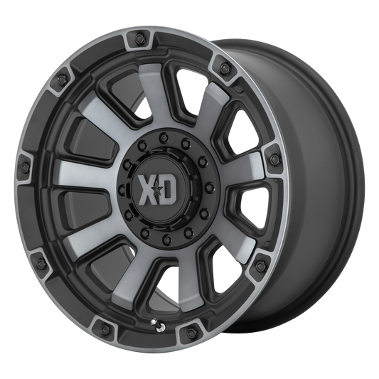 GAUNTLET 17x9 Blank SATIN BLACK W/ GRAY TINT (0 mm) - Tires and Engine Performance