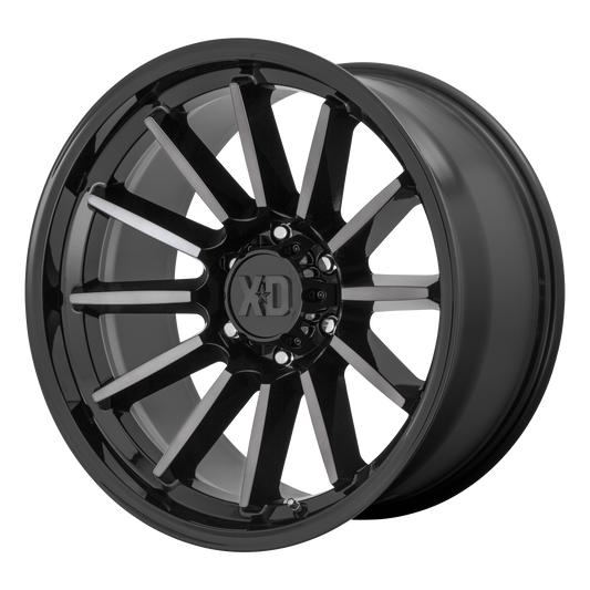 XD855 20x10 5x127.00 GLOSS BLACK MACHINED W/ GRAY TINT (-18 mm) - Tires and Engine Performance