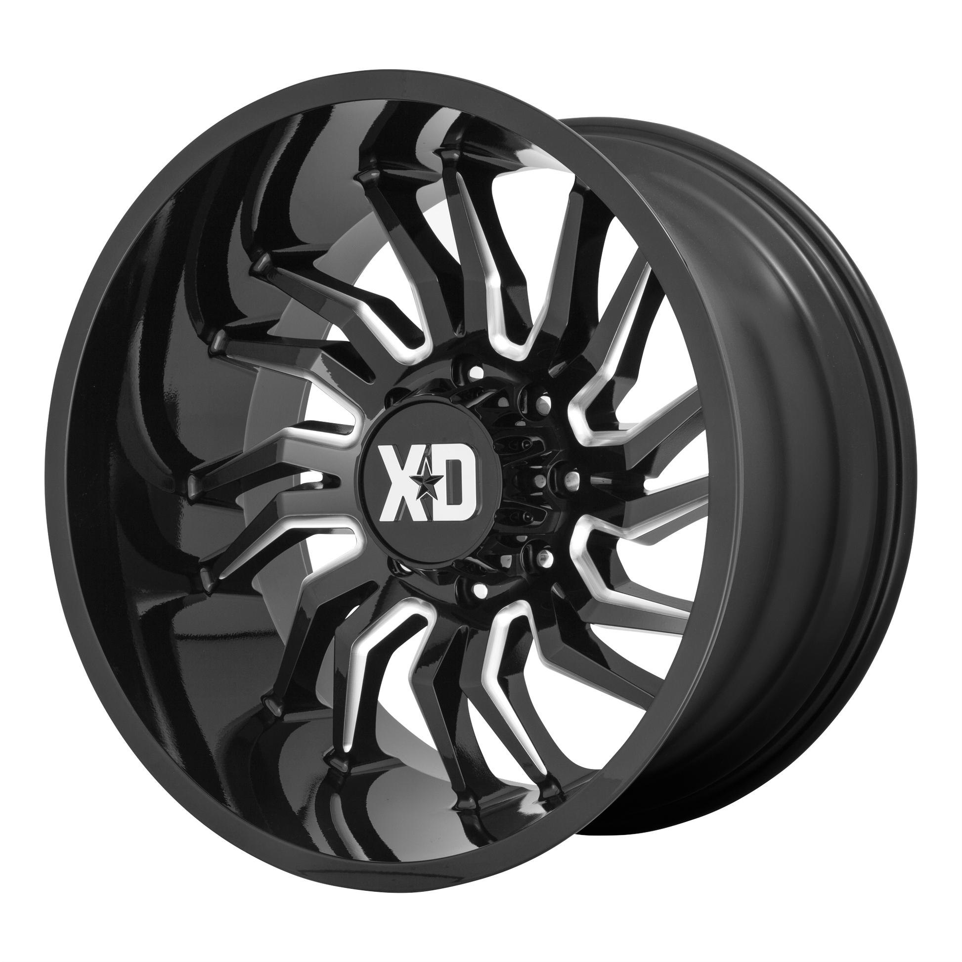 XD858 22x10 5x127.00 GLOSS BLACK MILLED (-18 mm) - Tires and Engine Performance