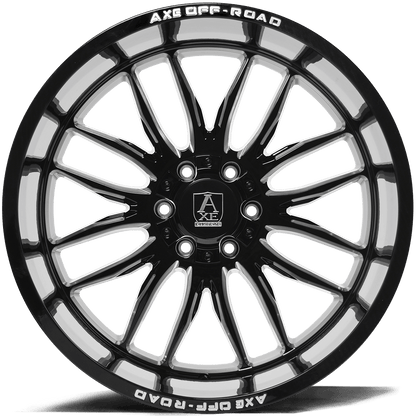 AXE Hades 24x12 -44 8X165.1 (8X6.5) Gloss Black Milled - Tires and Engine Performance