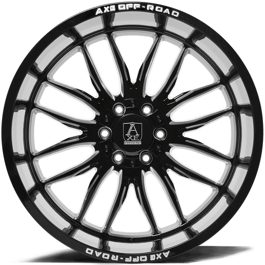 AXE Hades 20x10 -19 6X135/6X139.7 (6X5.5) Gloss Black Milled - Tires and Engine Performance