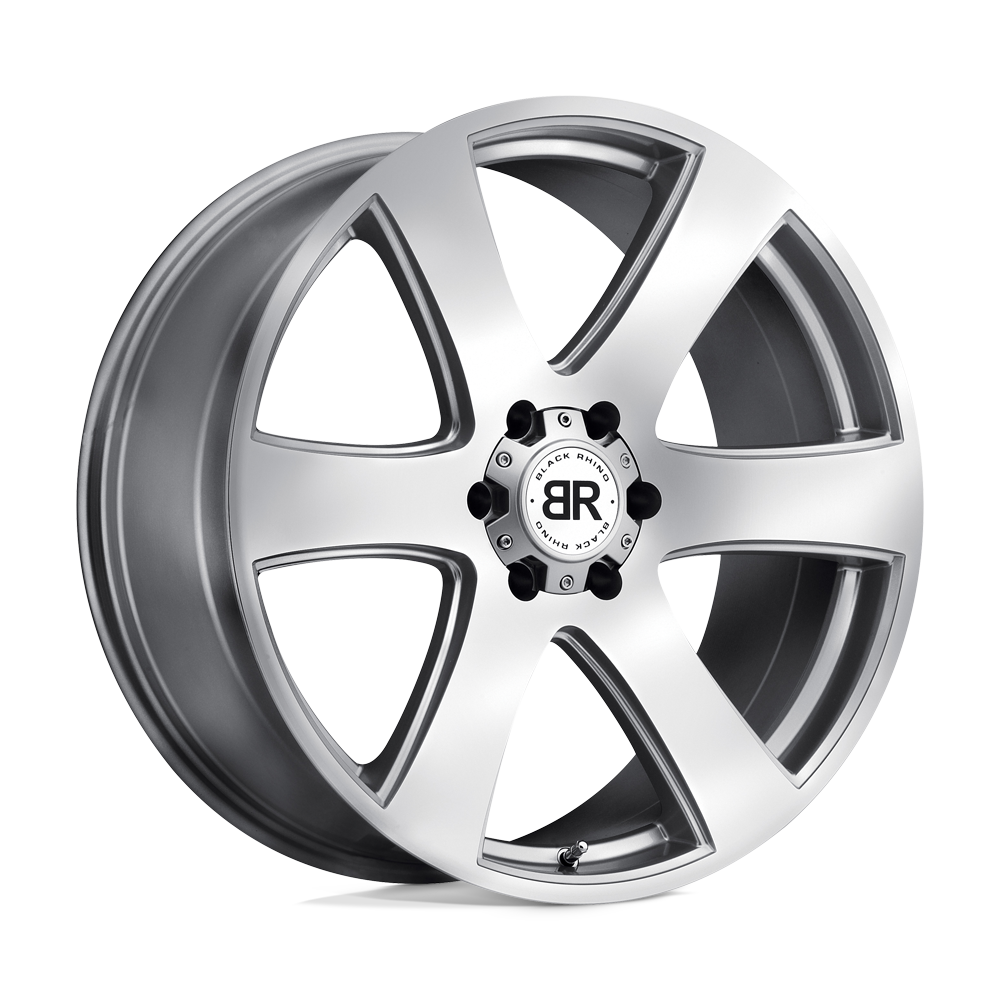 Black Rhino HAKA 20X8.5 30 6X135/6X135 SILVER W/ MACHINE FACE