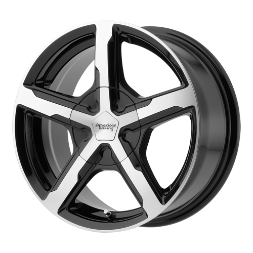 TRIGGER 17x7 5x108.00/5x114.30 GLOSS BLACK MACHINED (40mm) - Tires and Engine Performance