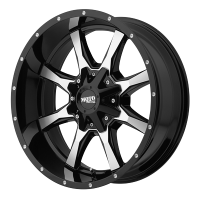 Moto Metal MO970 16x7 42 5x130 Black and Machine - Tires and Engine Performance