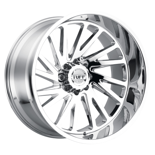 TUFF AT T2A 24x14 -72 6x135 Chrome - Tires and Engine Performance