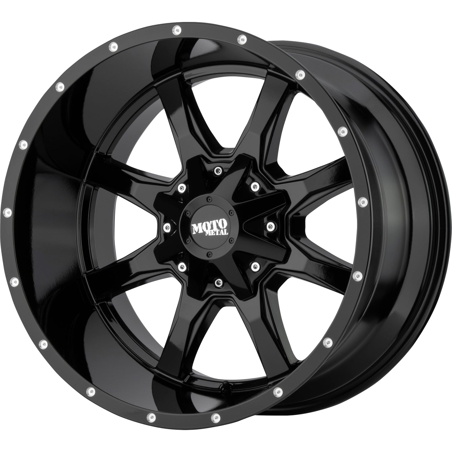 Moto Metal MO970 17x8 0 8x165.1 (8x6.5) Gloss Black - Tires and Engine Performance