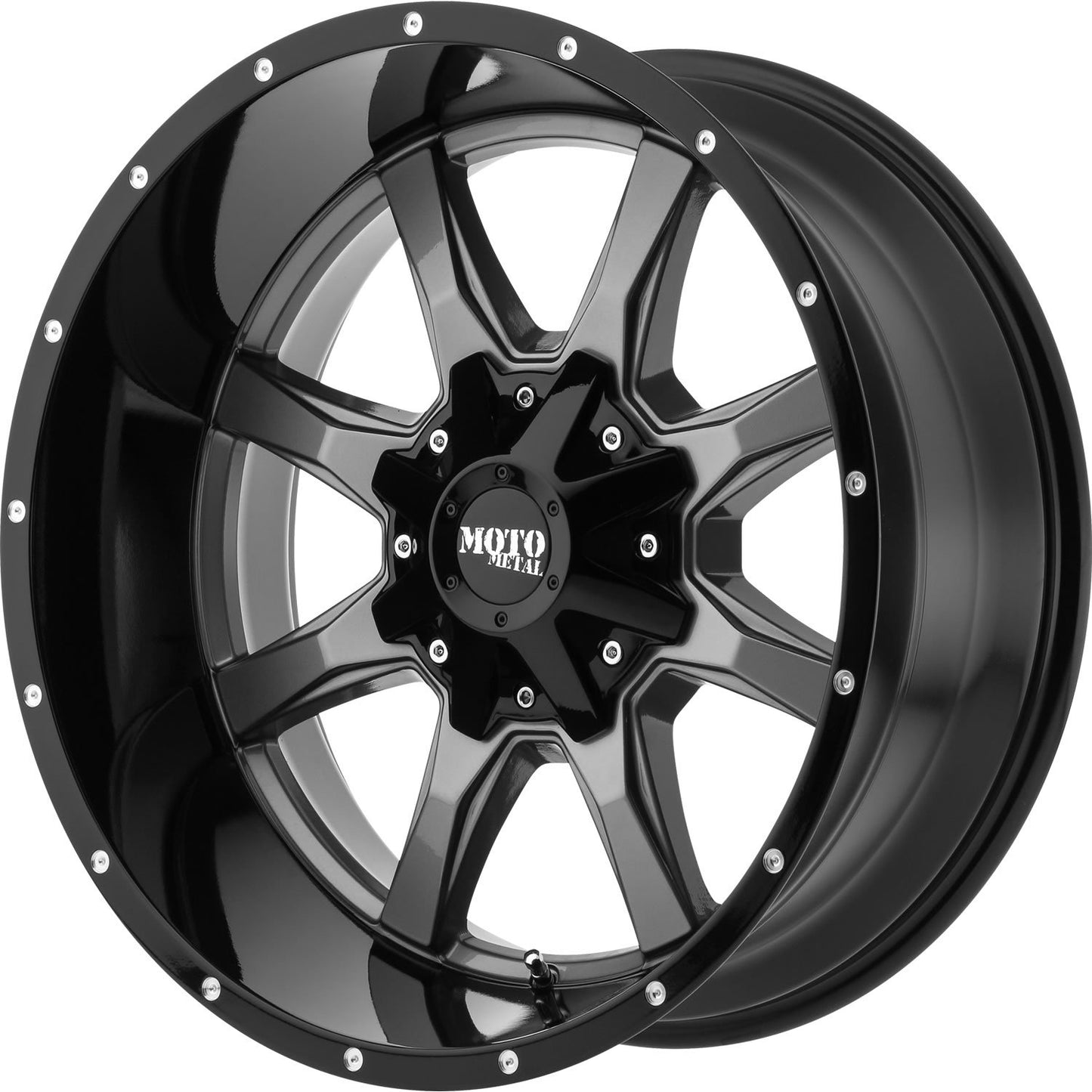 Moto Metal MO970 18x9 18 5x114.3 (5x4.5) Gray and Black - Tires and Engine Performance