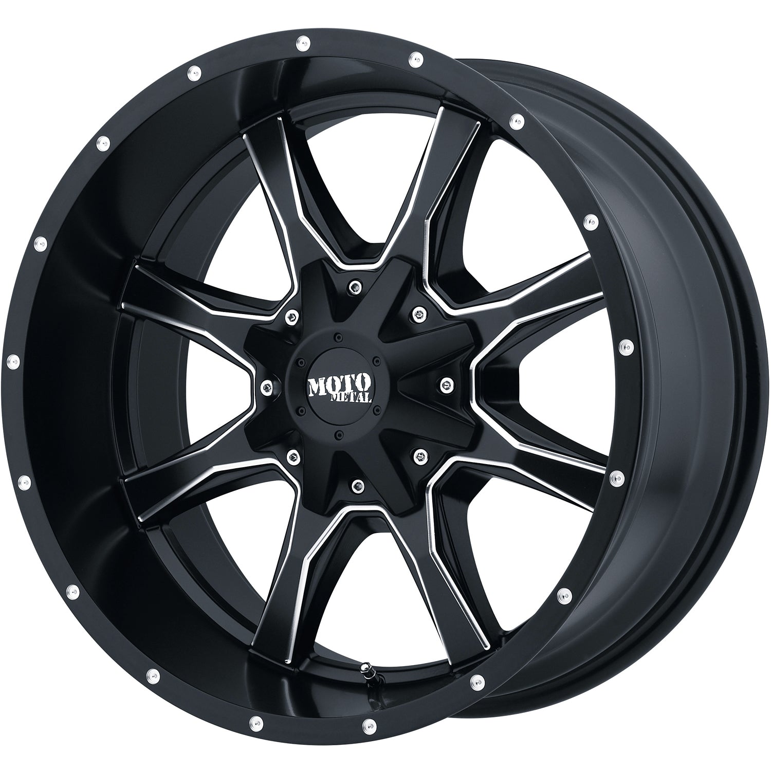 Moto Metal MO970 17x8 0 6x135/6x139.7(6x5.5) Satin Black Milled - Tires and Engine Performance