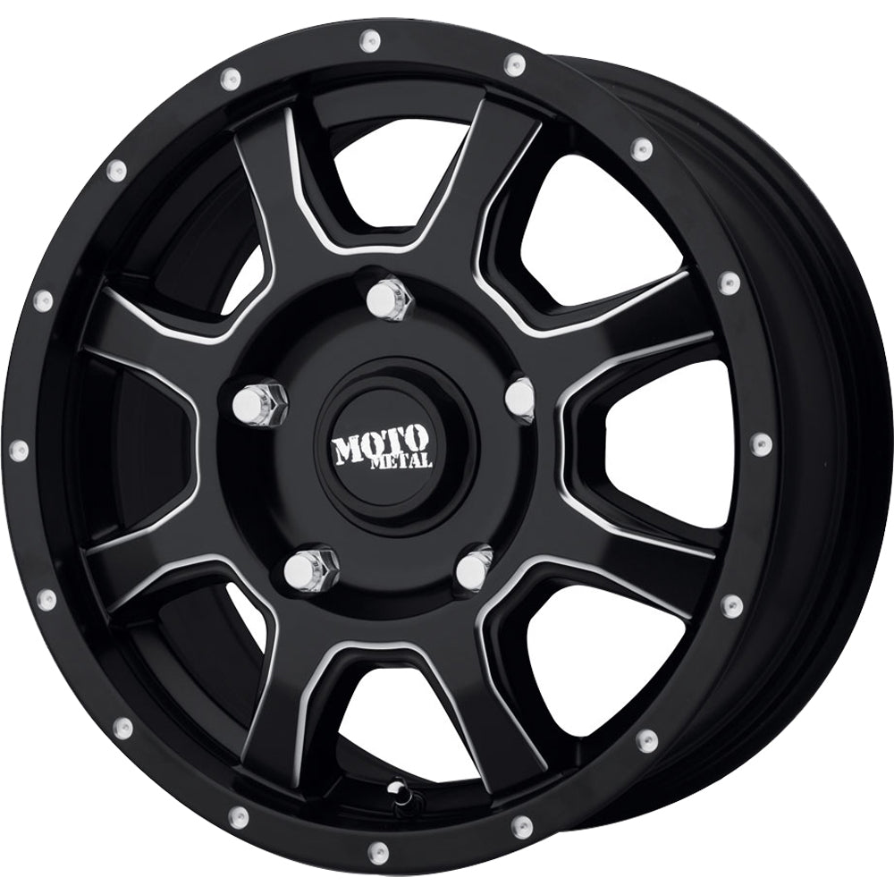 Moto Metal MO970 16x7 42 5x160 Satin Black Milled - Tires and Engine Performance