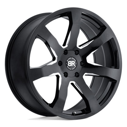 Black Rhino MOZAMBIQUE 18X8.5 35 5X114.3/5X4.5 GLOSS BLACK & MILLED
