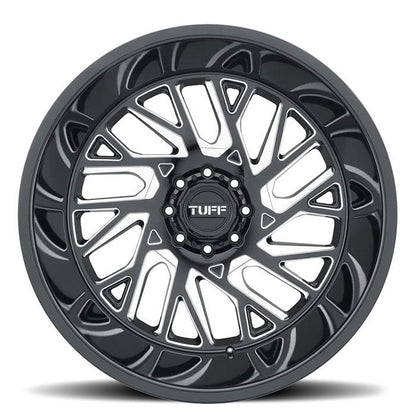 TUFF AT T4B 26x14 -72 6x139.7(6x5.5) Gloss Black W/Milled Spoke - Tires and Engine Performance