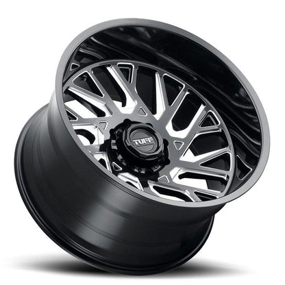 TUFF AT T4B 26x14 -72 6x139.7(6x5.5) Gloss Black W/Milled Spoke - Tires and Engine Performance