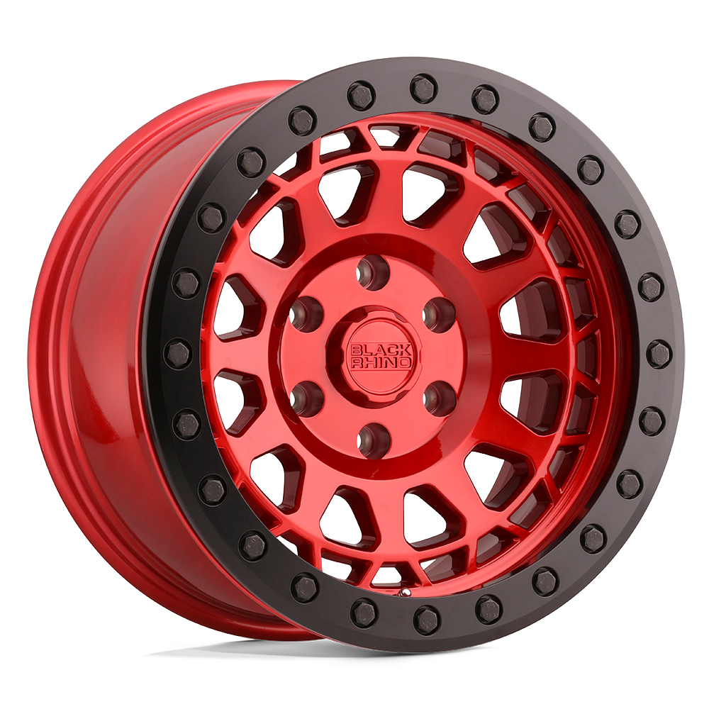 Black Rhino PRIMM 17X8.5 0 6X139.7/6X5.5 CANDY RED W/ BLACK BOLTS