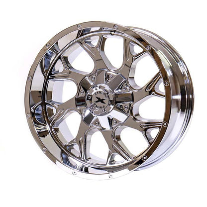 Xtreme Force Raptor 22x12 -51 5x127 (5x5) /5x139.7 (5x5.5) Chrome - Tires and Engine Performance