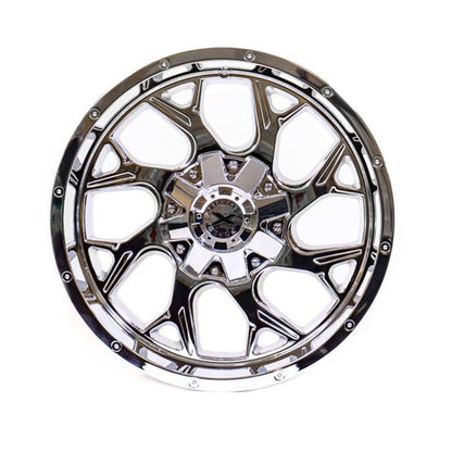 Xtreme Force Raptor 22x12 -51 8x165.1 (8x6.5) Chrome - Tires and Engine Performance