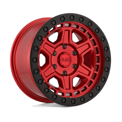 Black Rhino RENO 17X9 0 6X135/6X135 CANDY RED W/ BLACK RING & BOLTS