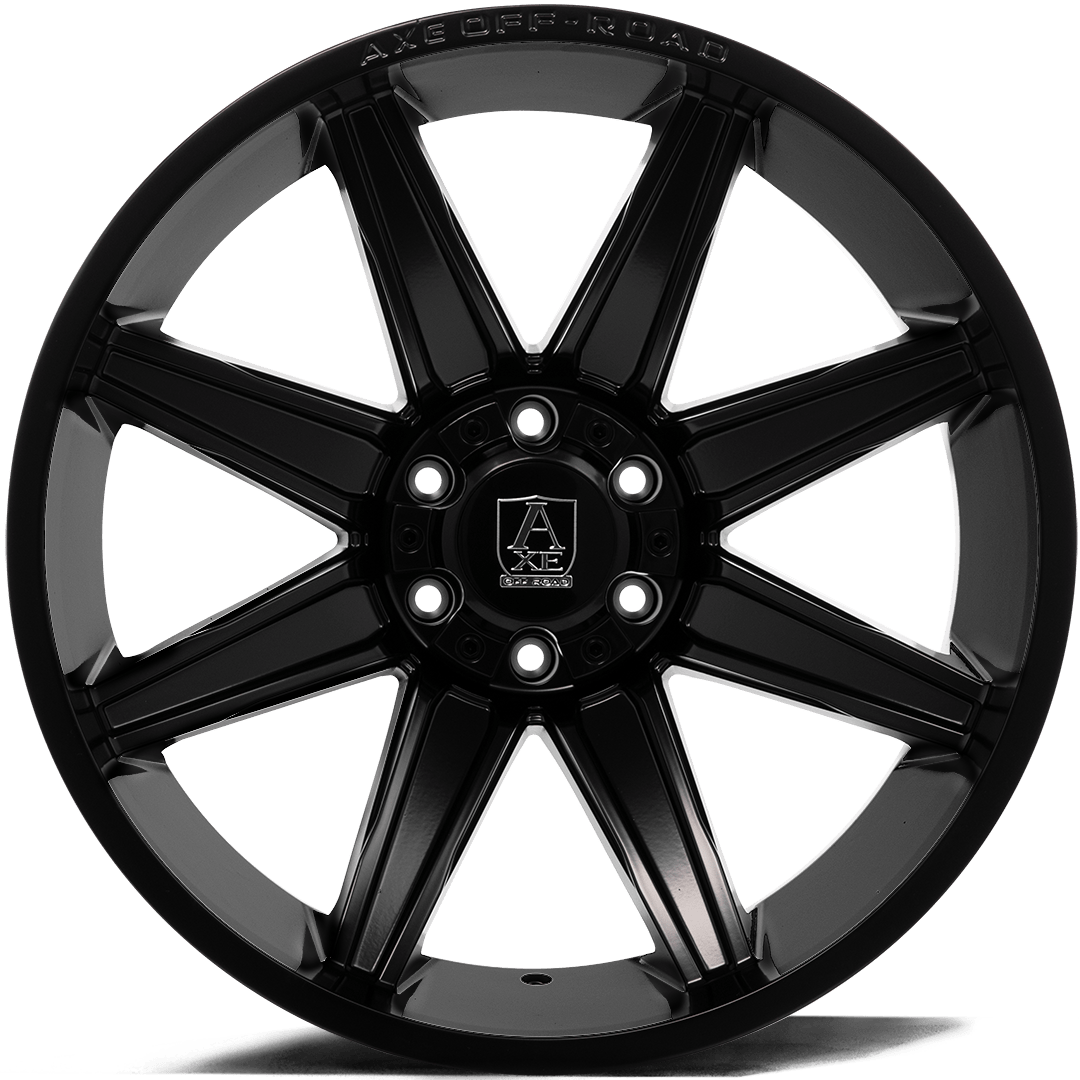 AXE Artemis 22x12 -44 5x127 (5x5)/5x139.7 (5x5.5) Full Satin Black - Tires and Engine Performance