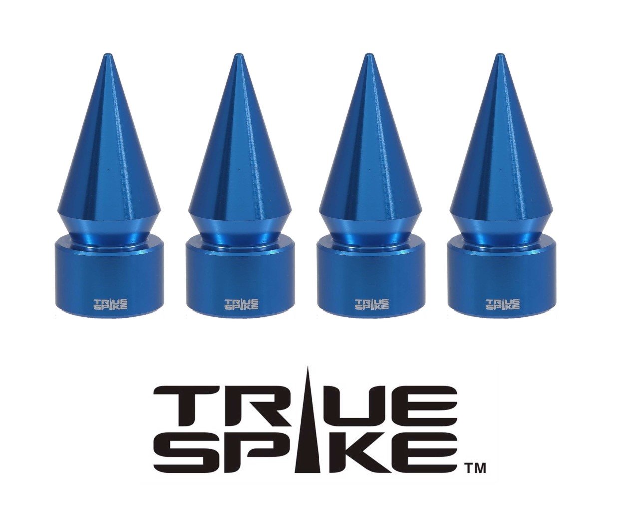 True Spike TPMS (TIRE PRESSURE MONITORING SYSTEM) SPIKE BILLET ALUMINUM AIR TIRE RIM WHEEL VALVE STEM CAP COVER KIT AVAILABLE IN MANY COLORS // PART # WVC003 - Tires and Engine Performance