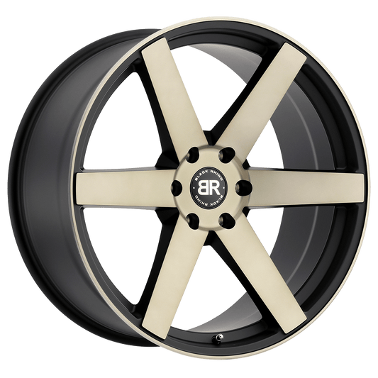 BLACK RHINO KAROO 22X10 20 6X139.7 MATTE BLACK W/ MACHINED FACE & DARK MATTE TINT