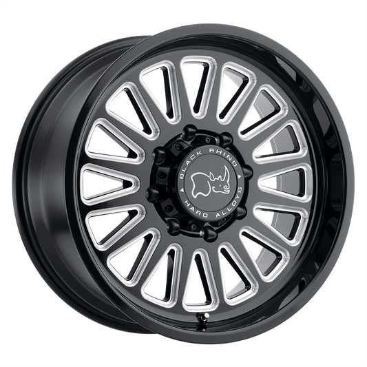BLACK RHINO OCALA 17X9.5 12 6X135 GLOSS BLACK W/ MILLED SPOKES