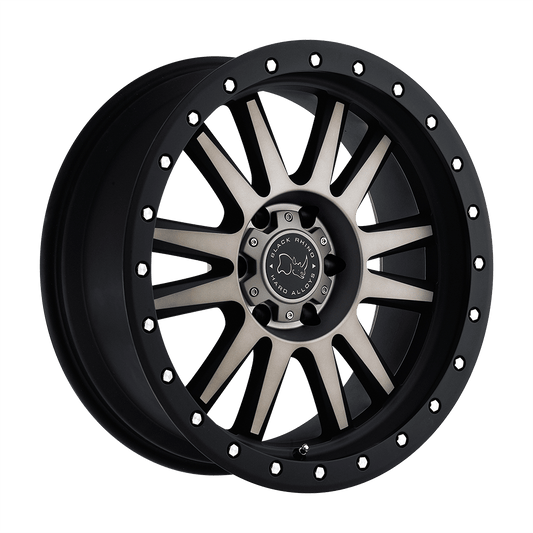 BLACK RHINO TANAY 18X8 30 5X127 MATTE BLACK W/ MACHINED FACE & DARK MATTE TINT