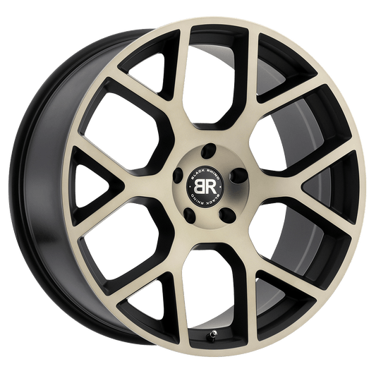 BLACK RHINO TEMBE 24X10 35 6X135 MATTE BLACK W/ MACHINED FACE & DARK MATTE TINT