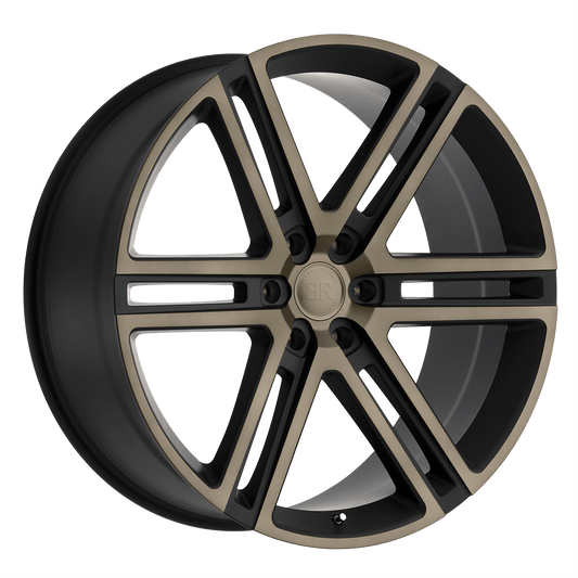 BLACK RHINO TIMBVATI 24X10 30 6X135 MATTE BLACK W/ MACHINED FACE & DARK MATTE TINT