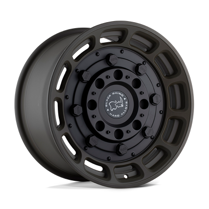 Black Rhino WARTHOG 17X8.5 0 6X139.7 MATTE OLIVE DAB GREEN WITH BLACK CENTER