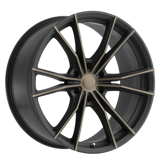 BLACK RHINO ZION 22X9.5 35 5X114.3 MATTE BLACK W/ MACHINED FACE & DARK MATTE TINT