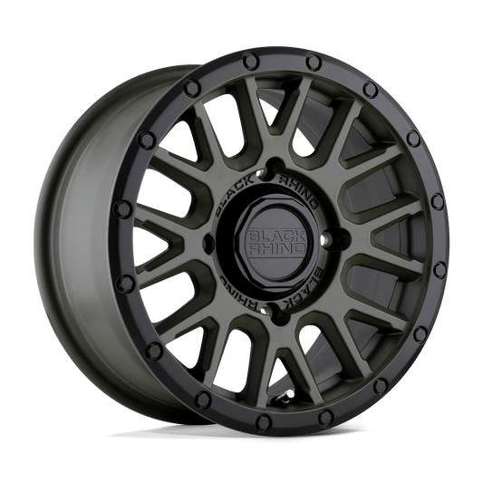 Black Rhino Powersports LA PAZ UTV 14X7 51 4X110 OLIVE DRAB GREEN WITH BLACK LIP