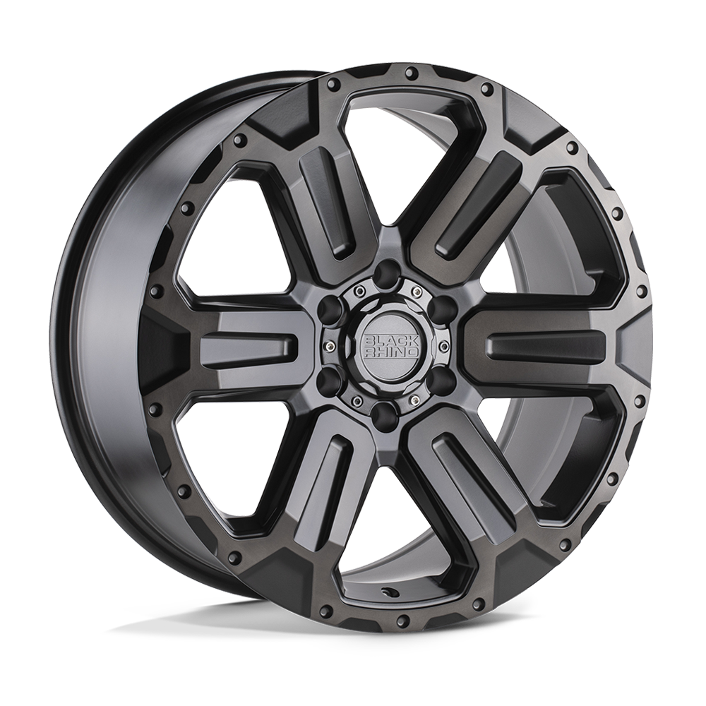 Black Rhino WANAKA 20X9 12 6X139.7/6X5.5 MATTE GUNMETAL W/ BRUSHED FACE & GUNMETAL TINT